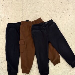 Nike, H&M, Kids HQ Boys Black and Brown Sweatpants Joggers Set